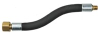 Hose outlet mouldable oil. Made of braided nitrile rubber
