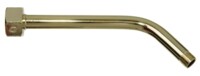 Rigid angled outlet of steel