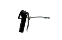 Grease control valve with rigid outlet and hydraulic connector