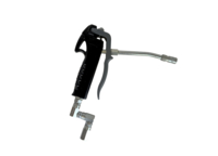 Grease control valve with rigid outlet, hydraulic connector and Z-swivel