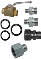 Carrete de manguera de conexi&oacute;n tubo de grasa de 3/8 a 25 mm, incluida la v&aacute;lvula de bola