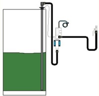 Installatiekit voor een op afstand gemonteerde pneumatische pomp, aangesloten op tank max. 3 m hoog (excl. FRL)