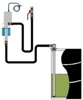 Installatiekit voor een op afstand gemonteerde pneumatische pomp. Voor vat of IBC (excl. FRL)