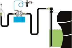 Kit d'installation pour pompe à membrane