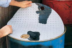 Hojas absorbentes circulares para depósitos