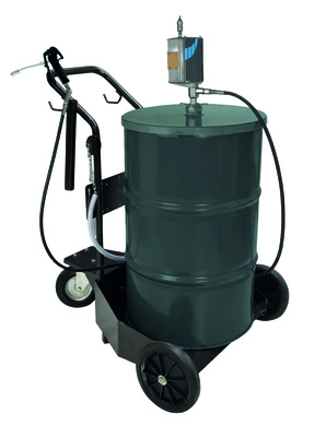Transportabel fettutrustning f&ouml;r 180kg fat med pump