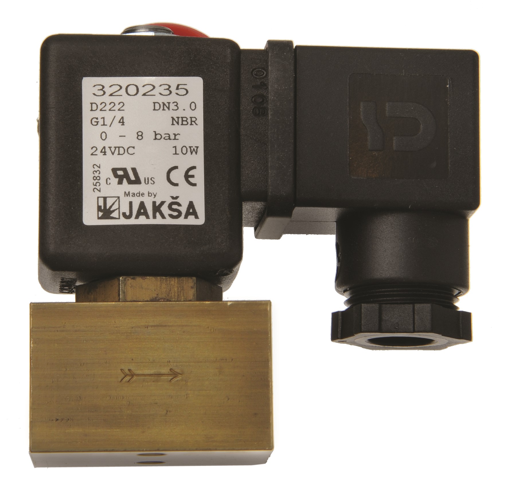 Solenoid valve 24V DC for air G1/4”(f) Alentec & Orion AB