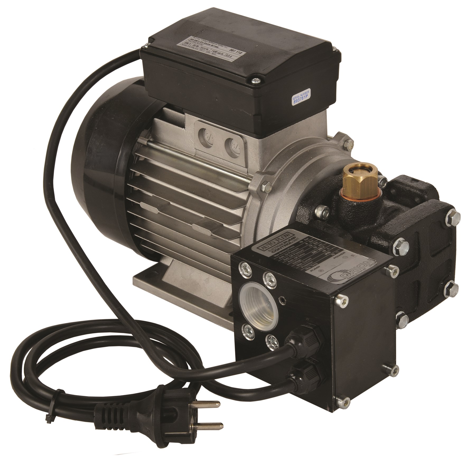 Oil pump, electric 230V 9.5L / min oil pressure switch - Alentec